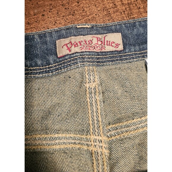 Paris Blues Women Junior Y2K Size 17 Stretch Light Wash Bootcut Mid Rise Jeans - Picture 10 of 15